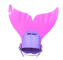 Load image into Gallery viewer, 2018 3 Pieces Girl's Mermaid Tails For Swimming Costume with Monofin Kid Zeemeerminstaart Cola De Sirena Cauda De Sereia Cosplay