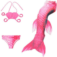 Load image into Gallery viewer, Sensfun Kids Girls Mermaid Swimming Tail Swimsuit Summer Ariel Cosplay Costumes Children Mermaid Tail Bikini Set Mermaid