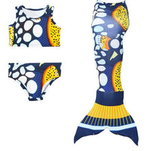 Load image into Gallery viewer, HOT!3PCS/Set Kids Mermaid Swimming Tail Swimsuit Summer swim dress cosplay mermaid tails Swimwear for Girls